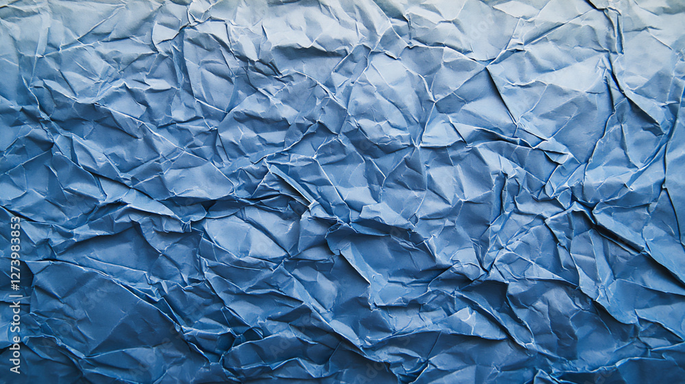 Fototapeta premium crumpled blue paper