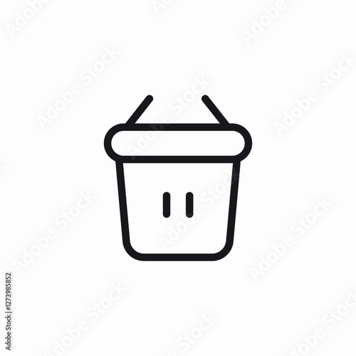 store basket icon sign vector