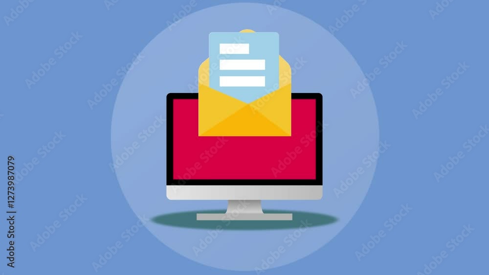 Effective Email Marketing, 4K 2D Animation of Businesses Engaging Customers Through Newsletters and Digital Communication Effective Email Marketing, 4K 2D Animation of Businesses Engaging Customers Through Newsletters and Digital Communication