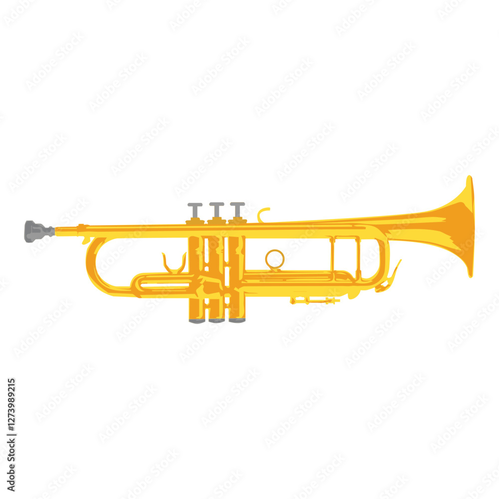Obraz premium trumpet icon,musical instrument,vector illustration on white background.