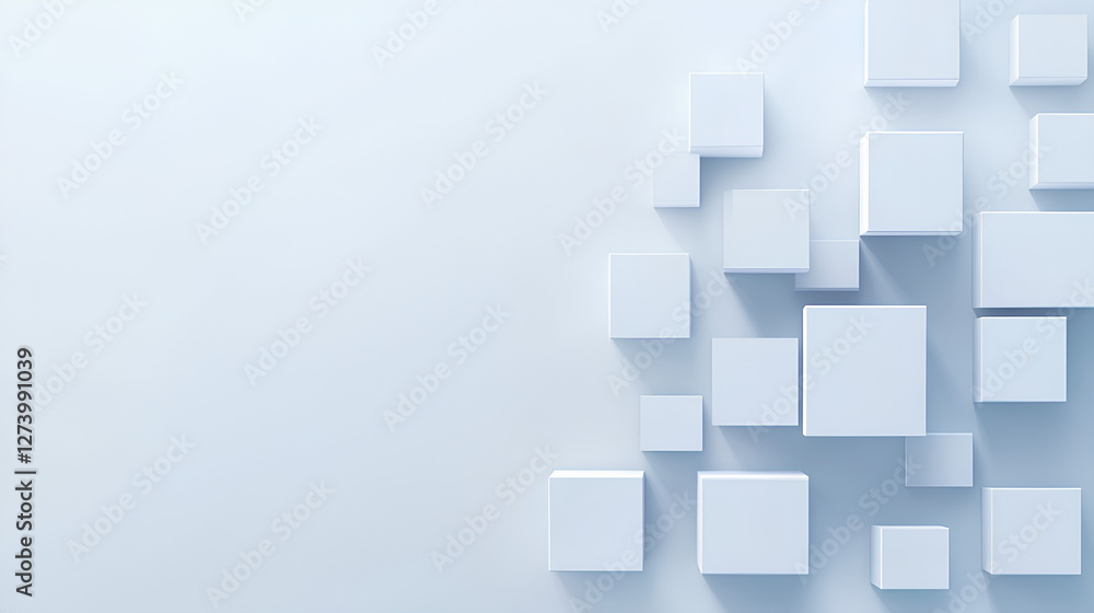 Random shifted white cube boxes block the background wallpaper banner. abstract 3d square white technology communication concept background. Random shifted white cube square boxes block the background Random shifted white cube boxes block the background wallpaper banner. abstract 3d square white technology communication concept background. Random shifted white cube square boxes block the background