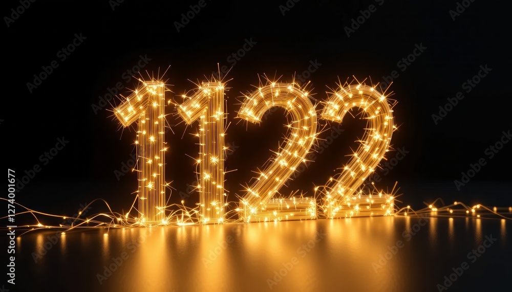 Glimmering 1122: A Festive New Year's Eve Celebration with Sparkling Lights Glimmering 1122: A Festive New Year's Eve Celebration with Sparkling Lights