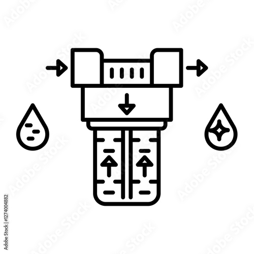 Wate filter unit icon