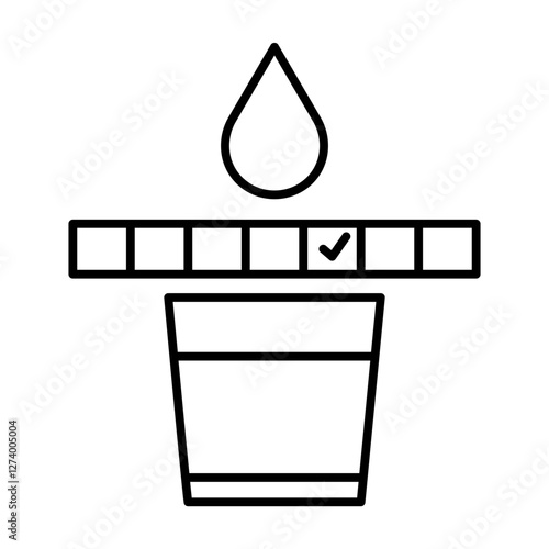Water quality indicator icon