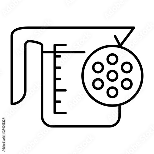 Glass measure icon