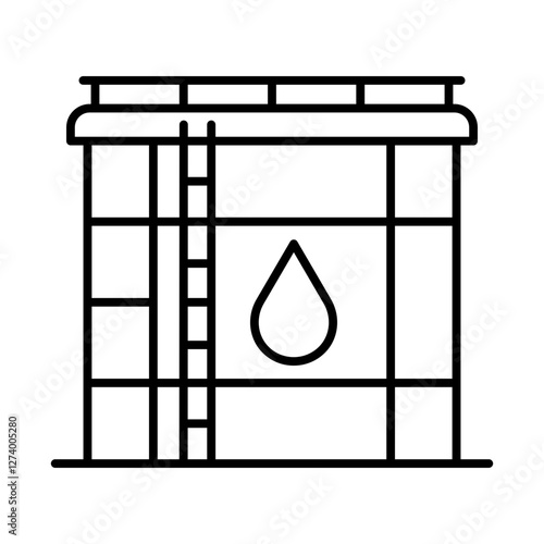 Water reservoir icon