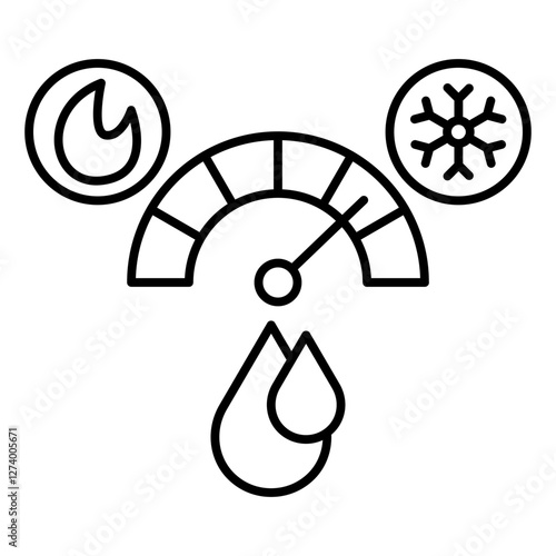 Cool water indicator icon