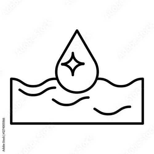 Nature water icon