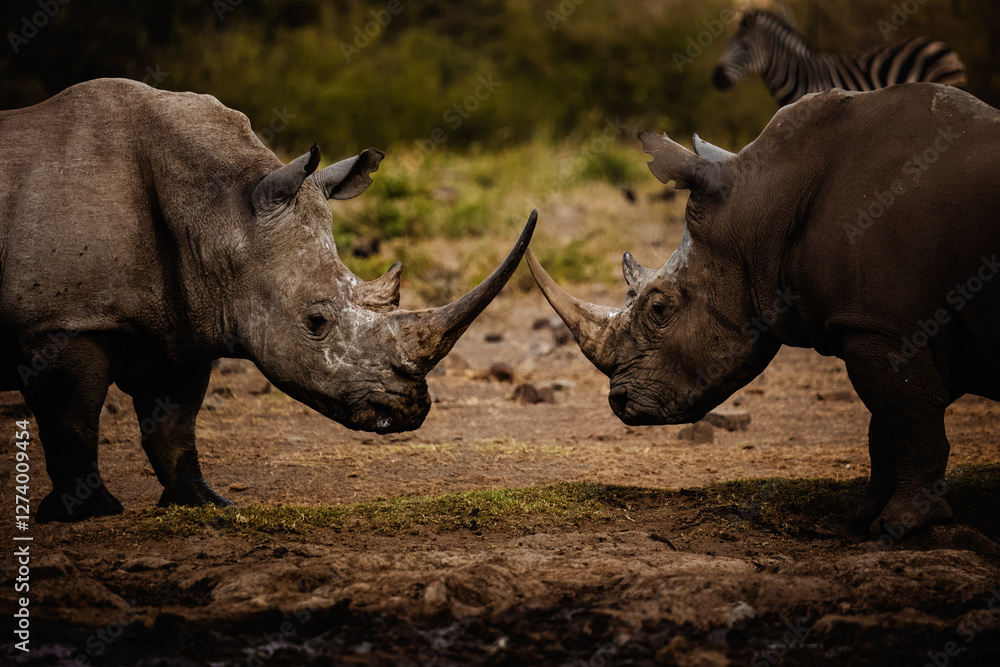 white rhino in the wild white rhino in the wild