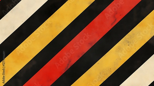 Wallpaper Mural Diagonal Stripes Red Yellow Black White Pattern Torontodigital.ca
