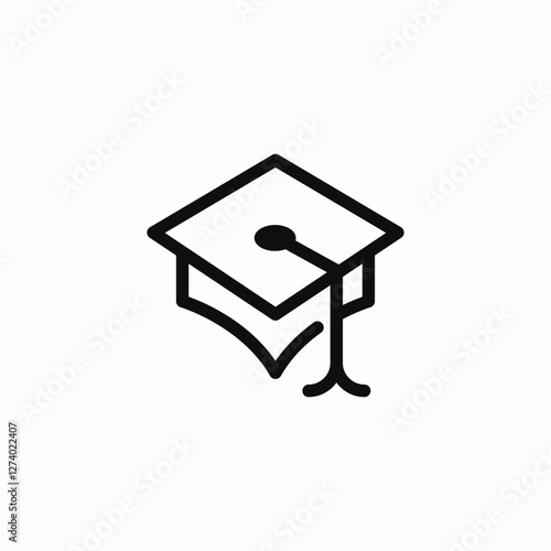 student hat icon sign vector