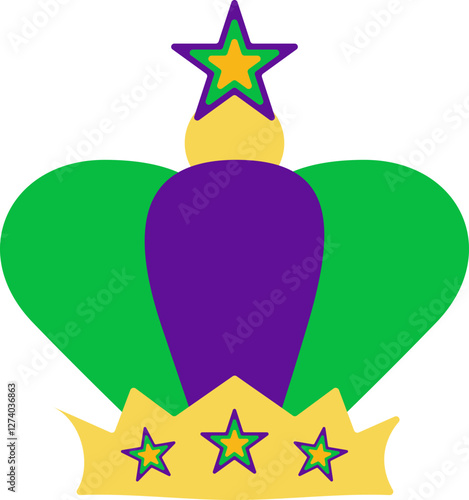 Gold Crown with fleur de lys symbol