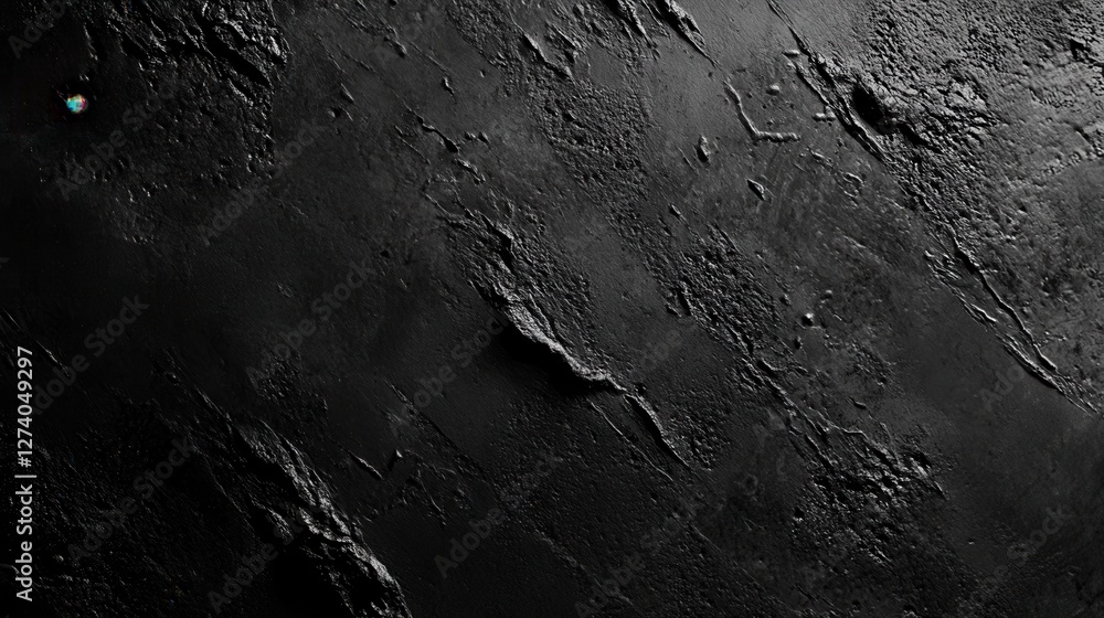 Fototapeta premium Deep Black Textured Background, Dark Abstract Surface Design