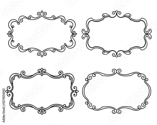 set of decorative frames
