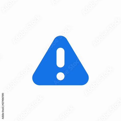 triangle warning exclamation mark icon sign vector