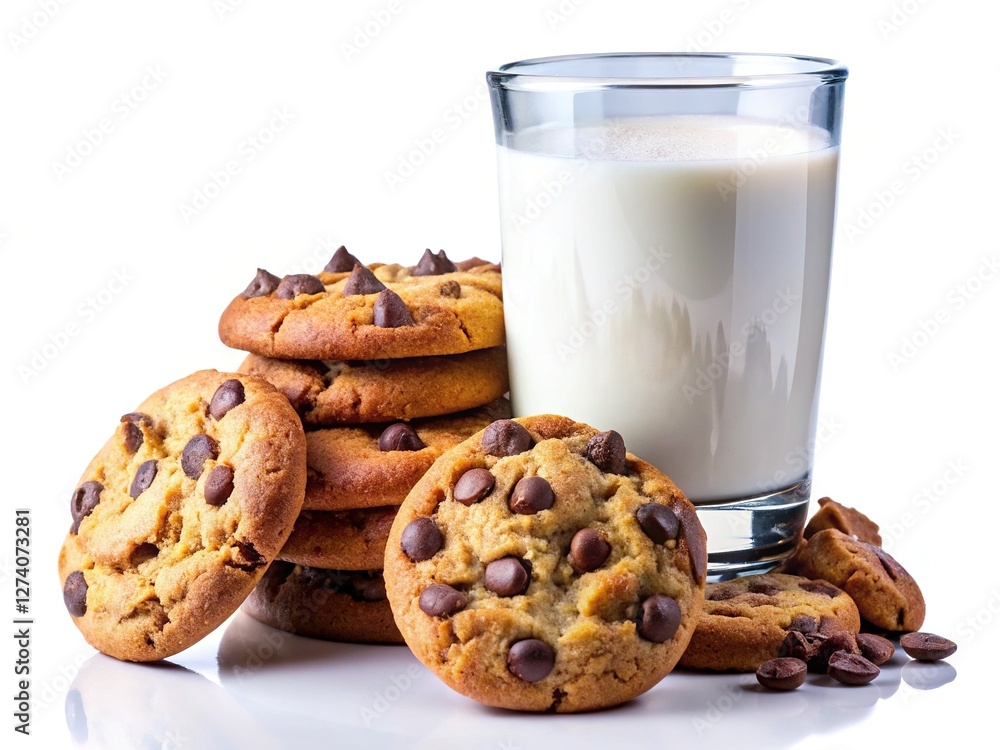 Chocolate Chip Cookies and Milk: A Tasty Treat Chocolate Chip Cookies and Milk: A Tasty Treat