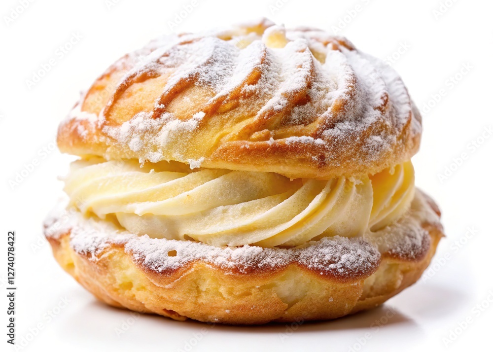 Cream puffs, sugars, and a focused backdrop. Cream puffs, sugars, and a focused backdrop.