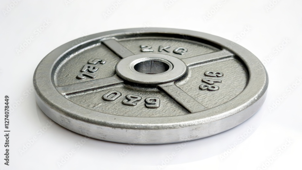 Weight Plate on White Background Weight Plate on White Background
