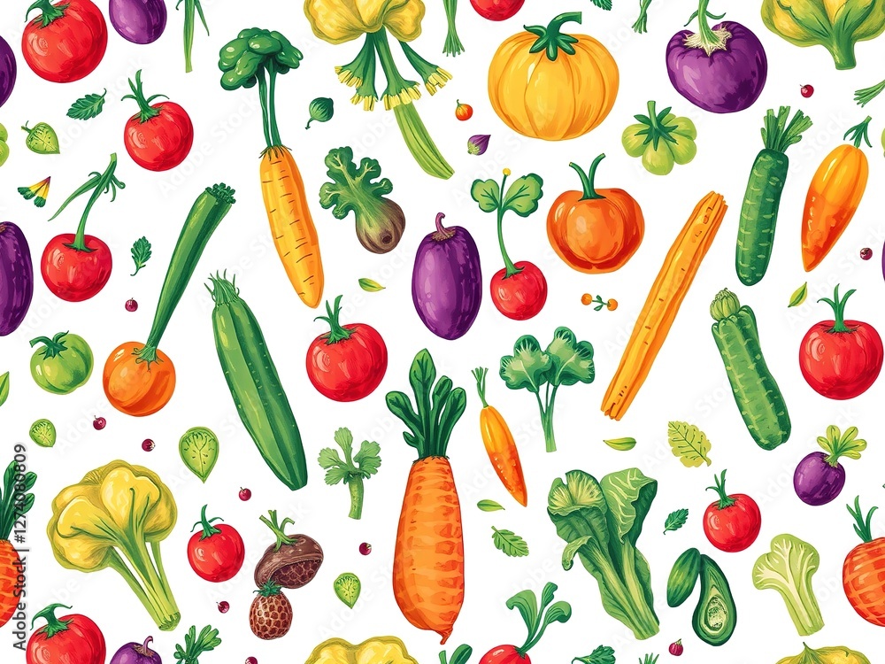 Artistic Veggie Patterns: Educational Visuals for Science and Health Artistic Veggie Patterns: Educational Visuals for Science and Health