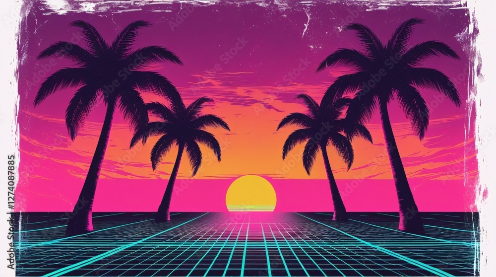 Naklejka premium retro background