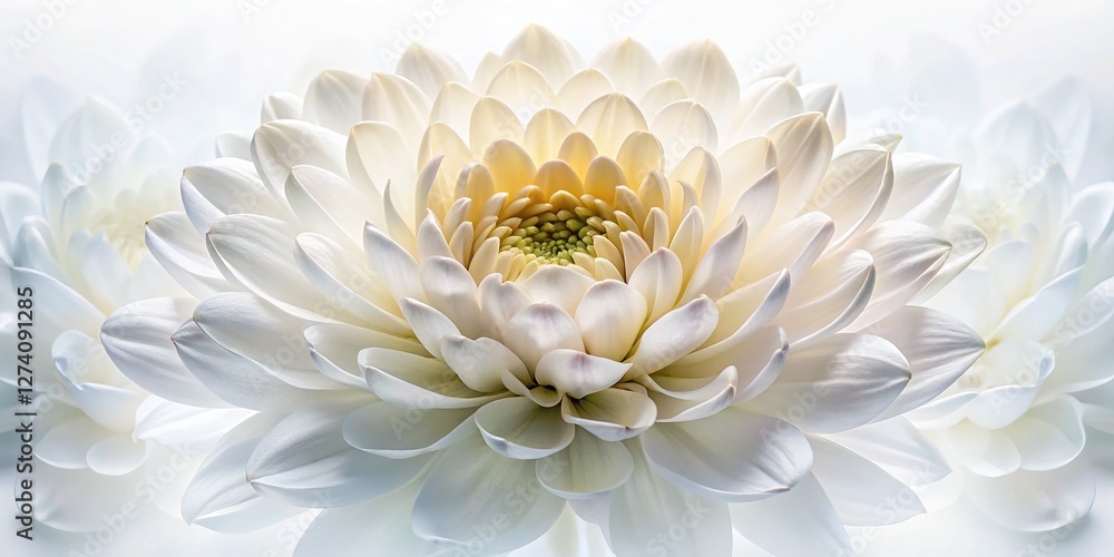 White flower petals, double exposed. Abstract floral art, delicate blooms. White flower petals, double exposed. Abstract floral art, delicate blooms.