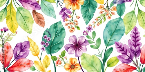 Herb Watercolor Illustrations for Summery Patterns