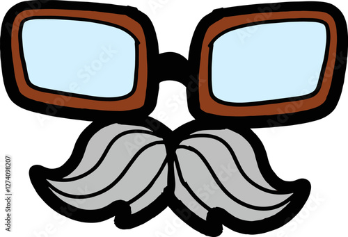 Professor's Glasses and Mustache
