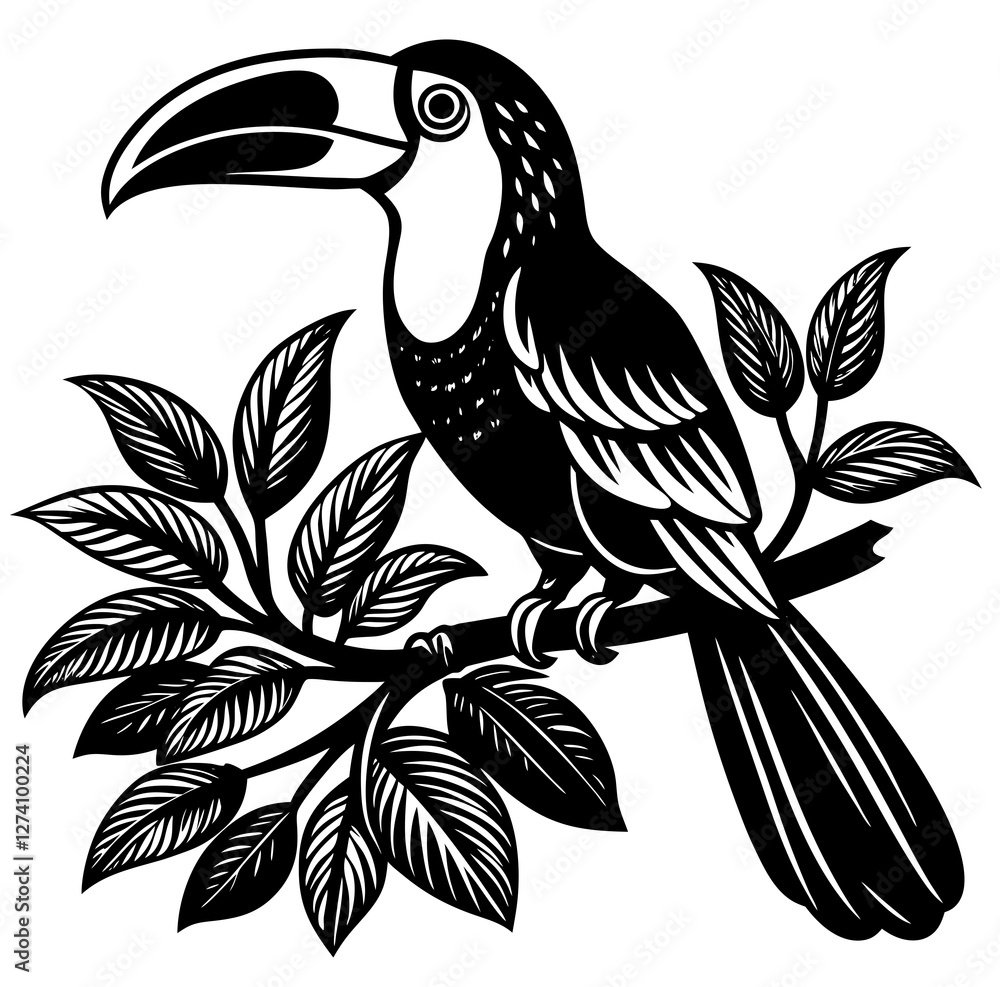 Naklejka premium bird of paradise