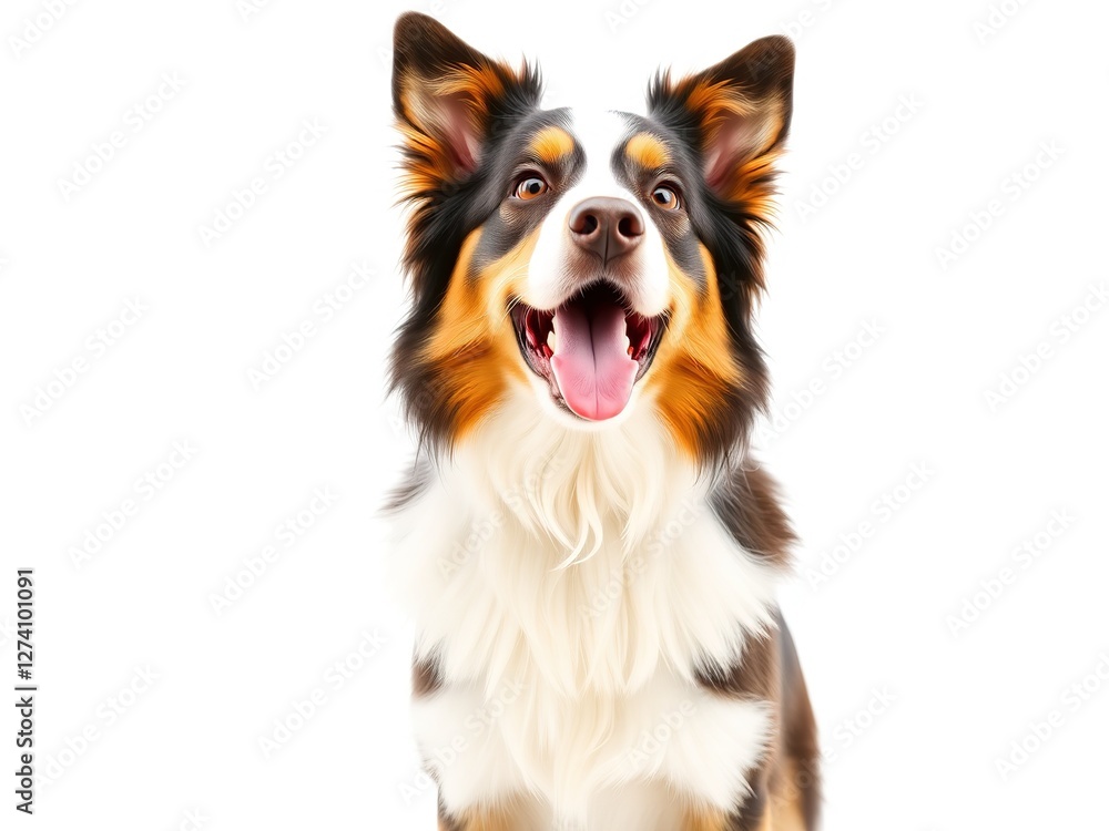 Playful Australian Shepherd Dog Pleading for Attention Playful Australian Shepherd Dog Pleading for Attention