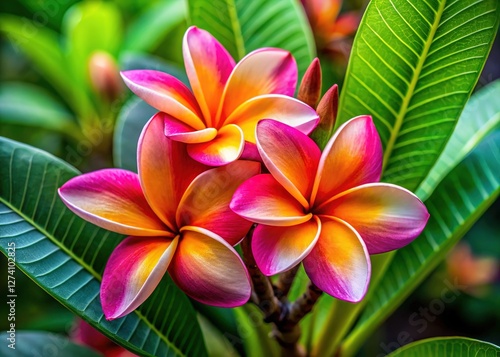 Wallpaper Mural Plumeria Flower Background Torontodigital.ca