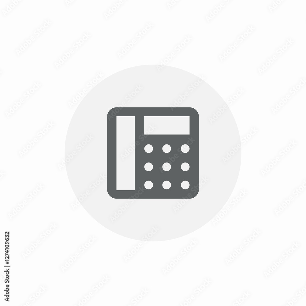 landline buttons icon sign vector landline buttons icon sign vector