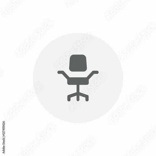 office chair icon sign vector