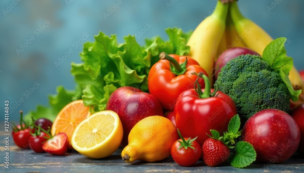 Colorful array of healthy foods arranged in pyramid shape , healthy, whole foods, plant based Colorful array of healthy foods arranged in pyramid shape , healthy, whole foods, plant based