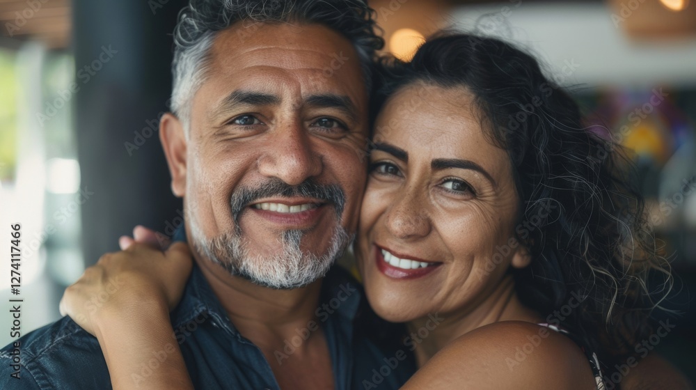 The image features an older couple sharing a moment together. The image features an older couple sharing a moment together.