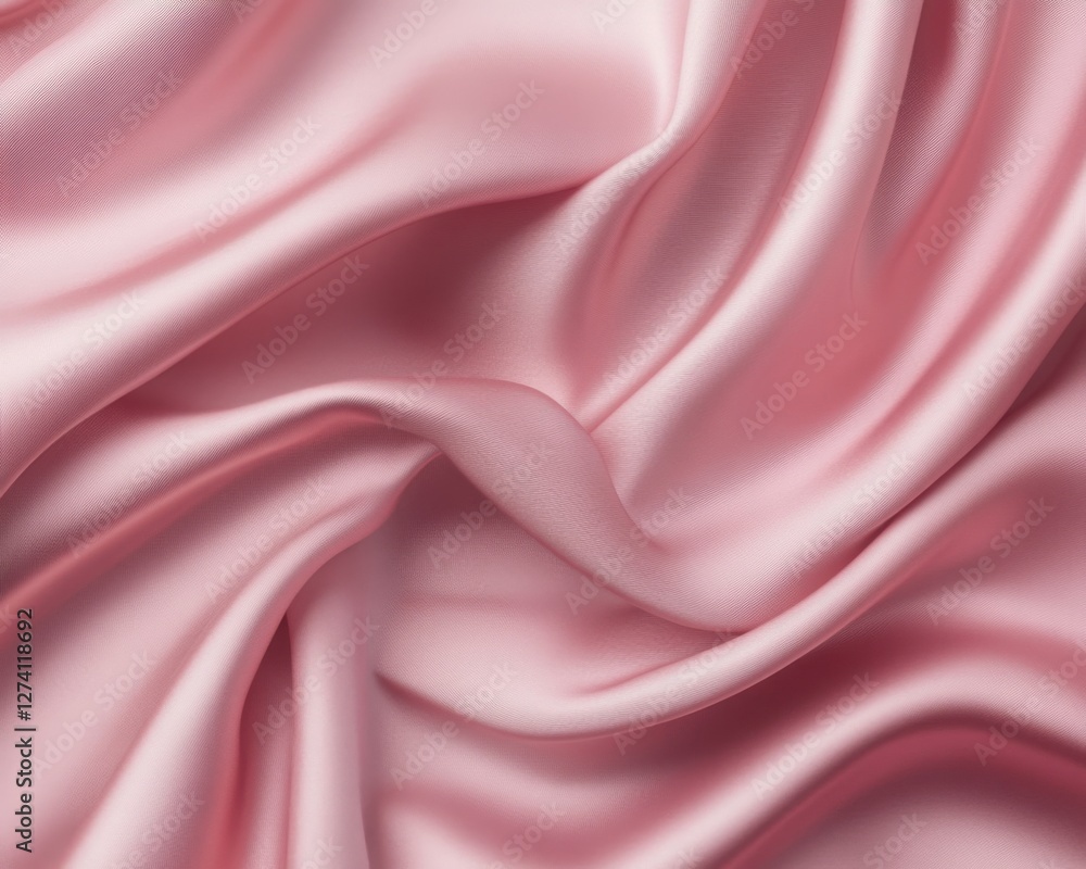 Obraz premium Soft Pink Silk Fabric Background Texture