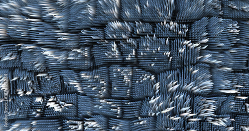 In shades of grey abstract texture created with Gradient flow and 3D structure imitate the movement of liquid or wind. Vibrant colors, volumetric waves and digital noise create a sense of depth and dy