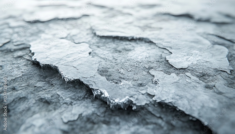 A close-up of ice cracks and crevasses in a melting glacier, showcasing the intricate textures and patterns A close-up of ice cracks and crevasses in a melting glacier, showcasing the intricate textures and patterns