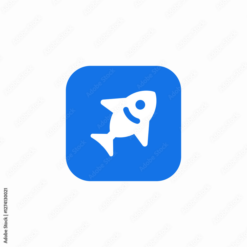 Fototapeta premium fish cook icon sign vector