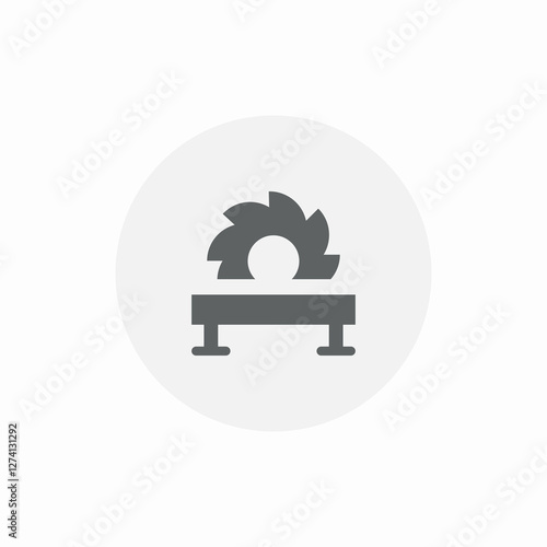 machine sawmill icon sign vector