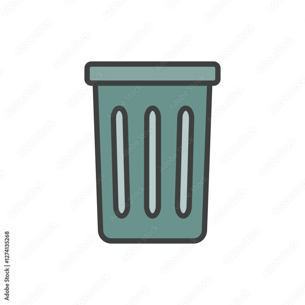trash can, icon, flat, design, vector, illustrations, Graphic Design, education, style, trendy, collections trash can, icon, flat, design, vector, illustrations, Graphic Design, education, style, trendy, collections