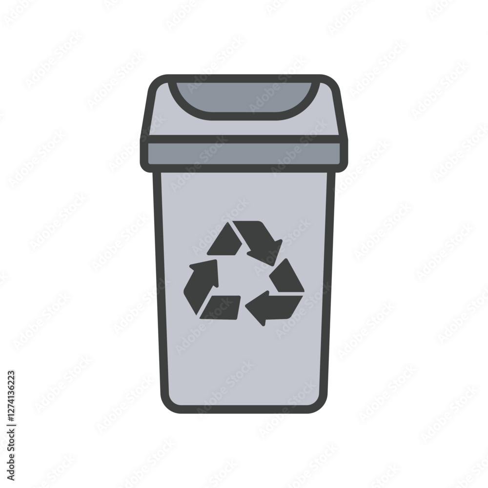 trash can, icon, flat, design, vector, illustrations, Graphic Design, education, style, trendy, collections trash can, icon, flat, design, vector, illustrations, Graphic Design, education, style, trendy, collections