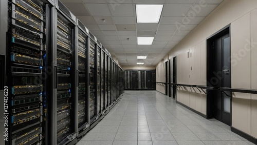 Wallpaper Mural Server room, numerous computers, servers Torontodigital.ca