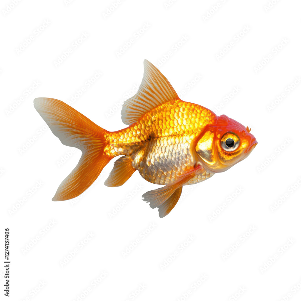 Bright and Colorful Goldfish With Shimmering Scales Swimming Gracefully in Clear Water, a Stunning Aquatic Pet for Aquarists and Nature Enthusiasts Bright and Colorful Goldfish With Shimmering Scales Swimming Gracefully in Clear Water, a Stunning Aquatic Pet for Aquarists and Nature Enthusiasts
