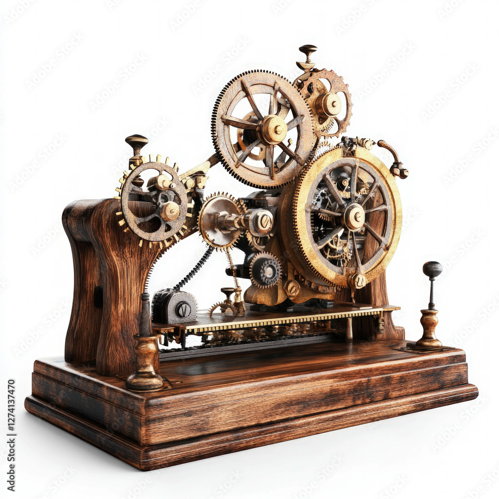 Obraz premium Isolated 3d Machine