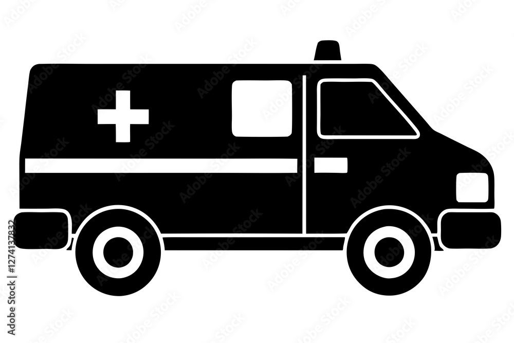 ambulance on white background ambulance on white background