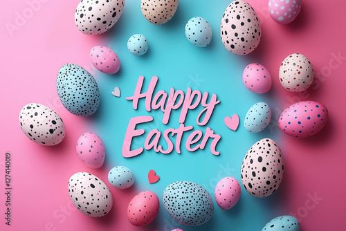 The text "Happy Easter" in ...