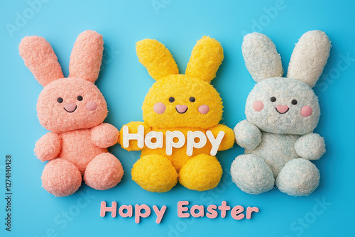 The text "Happy Easter" in ...