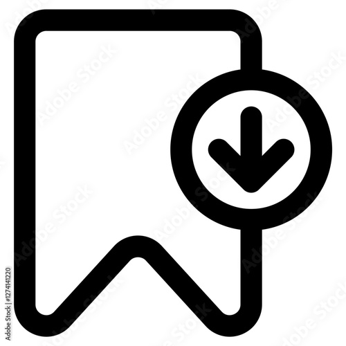 bookmark download icon