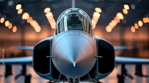 Bulletproof Glass Concept, Modern Armored Aircraft Cockpit Design with Bulletproof Glass and High-Tech Features in Indoor Display