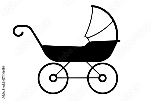  Baby carriage Silhouette